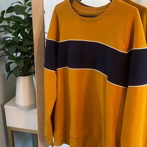 Colorblock Yellow Sweatshirt
